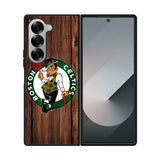 Boston Celtics Wood Samsung Galaxy Z Fold 7 5G Case QC8513