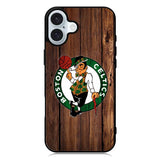 Boston Celtics Wood iPhone 16 Case QC8513