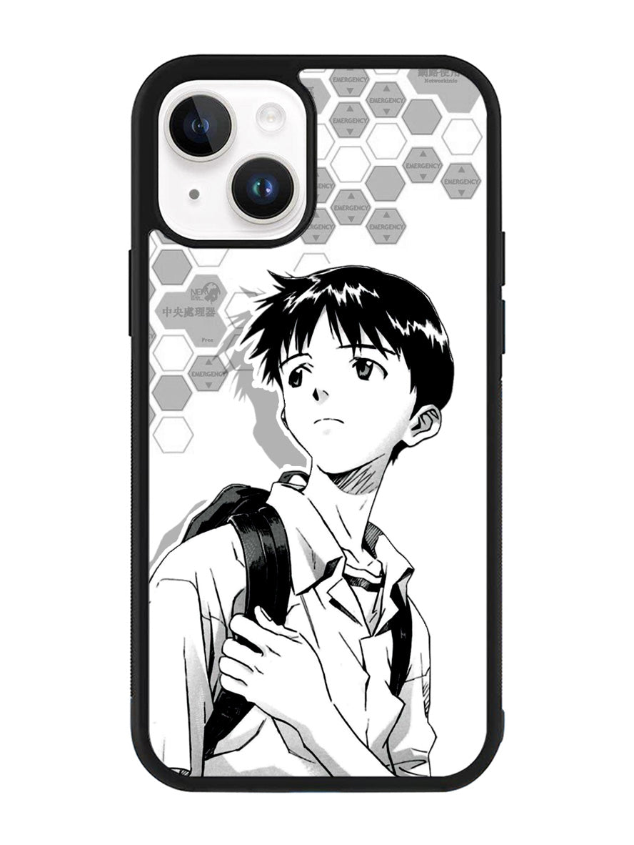 Shinji Ikari Evangelion iPhone 14 Plus Case QC7888