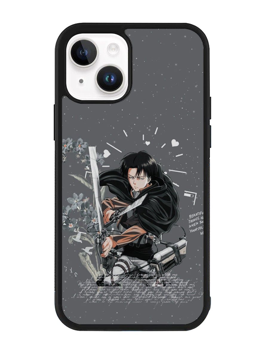 Levi Ackerman Attack On Titan iPhone 14 Plus Case QC8161