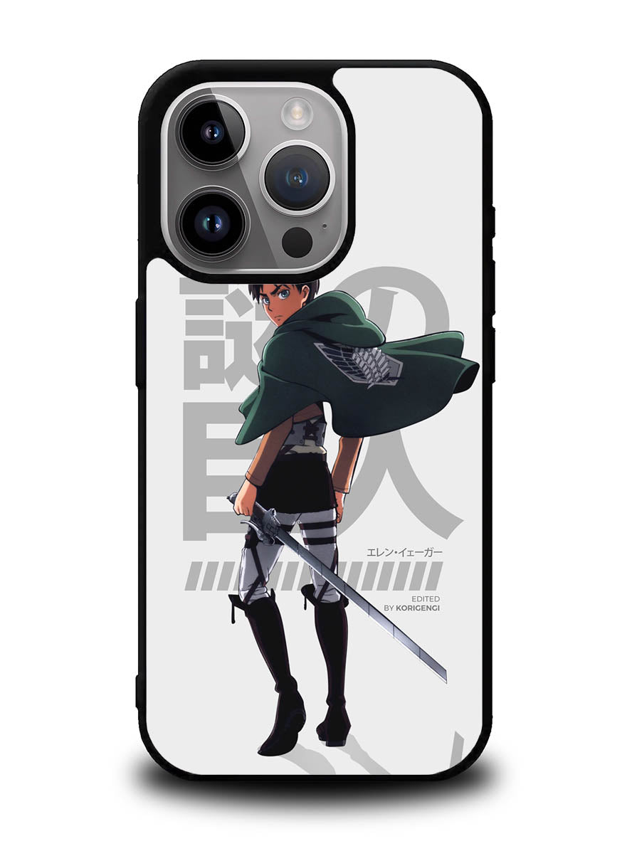 Eren Yeager Attack On Titan iPhone 16 Pro Max Case OV8365