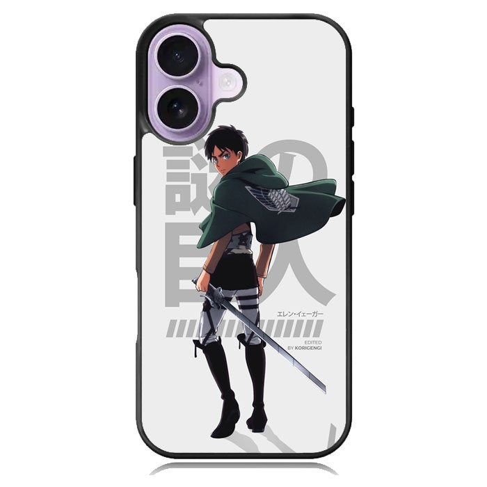 Eren Yeager Attack On Titan iPhone 17 Case OV8365