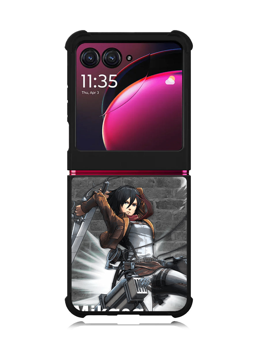 Mikasa Ackerman Attack On Titan Y Motorola Moto Razr Plus 2023 , Moto Razr+ 2023 Case OV8091