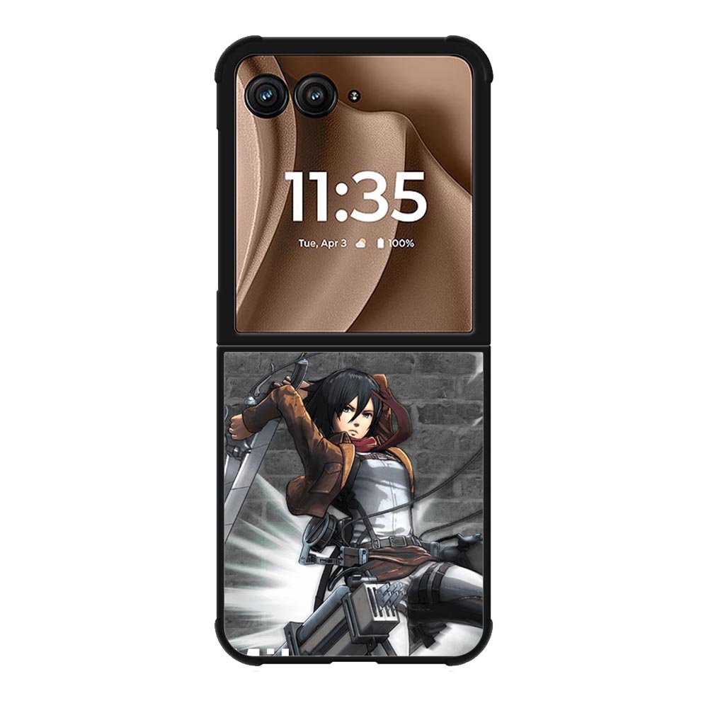 Mikasa Ackerman Attack On Titan Y Motorola Moto RAZR Plus 2025 Case OV8091