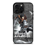 Mikasa Ackerman Attack On Titan Y iPhone 16 Pro Max Case OV8091
