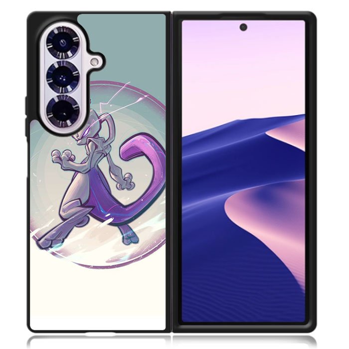 Mewtwo Pokemon Samsung Galaxy Z Fold 7 Case OV10078