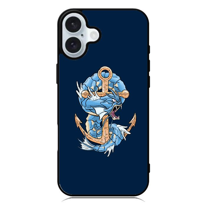 Pokemon Gyarados Anchor iPhone 16 Plus Case QC10100
