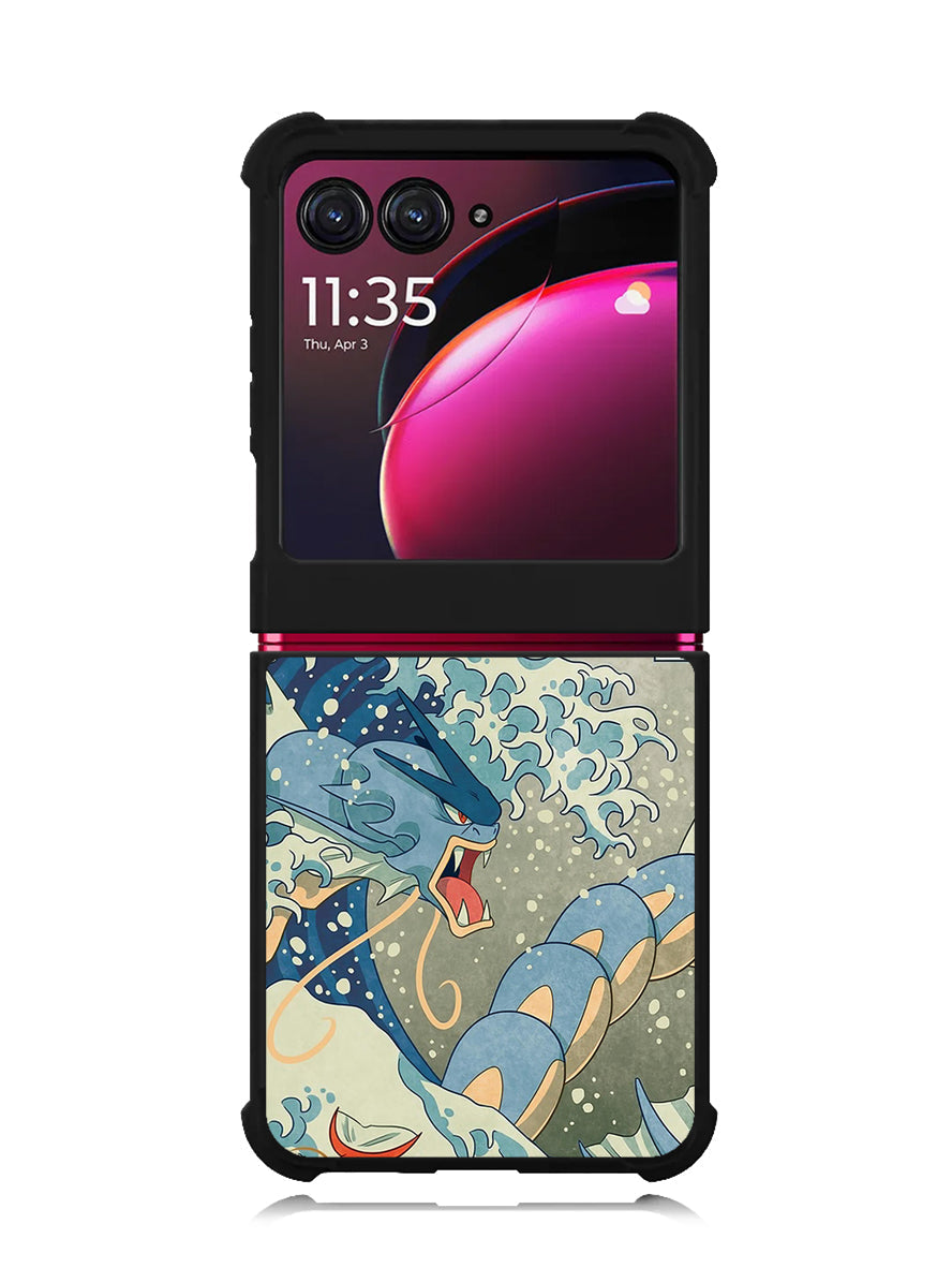 Pokemon Gyarados Kanagawa Motorola Moto Razr Plus 2023 , Moto Razr+ 2023 Case