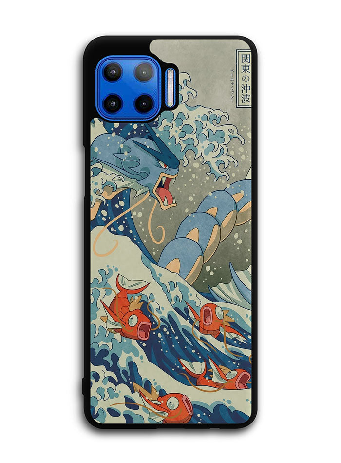 Pokemon Gyarados Kanagawa Motorola Moto One 5G Case , Moto One 5G UW Case , Moto G 5G Plus Case