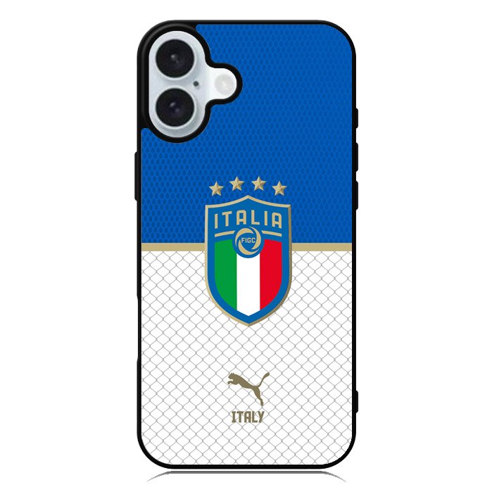Italy Football Team iPhone 16 Case QC10025