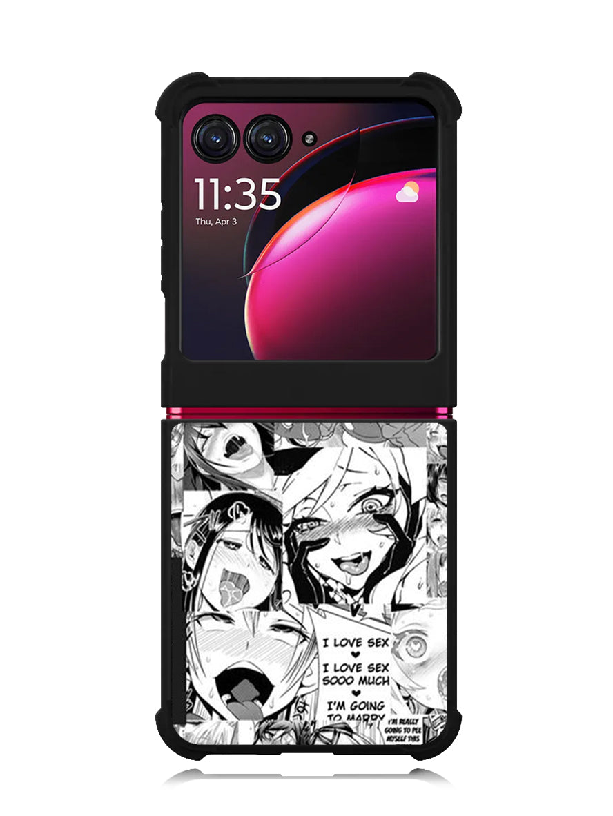 Ahegao Face Manga Motorola Moto Razr Plus 2023 , Moto Razr+ 2023 Case OV9927