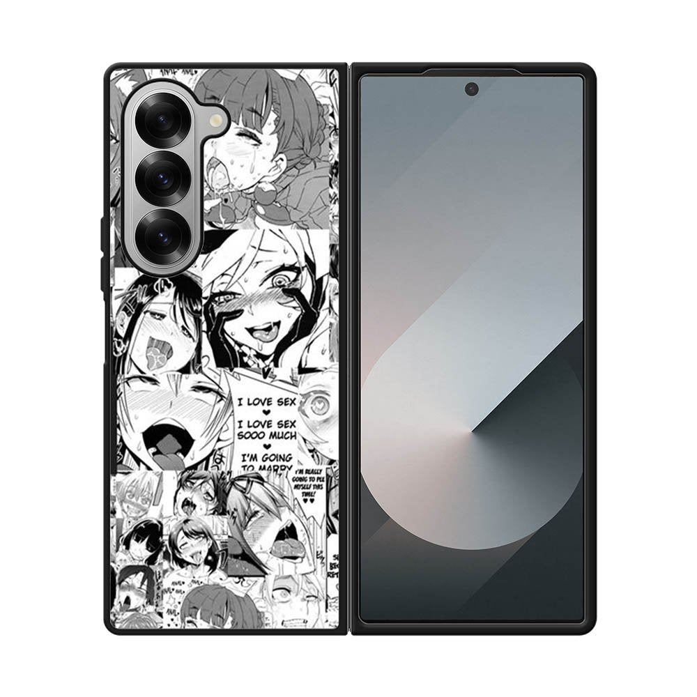 Ahegao Face Manga Samsung Galaxy Z Fold 7 5G Case OV9927