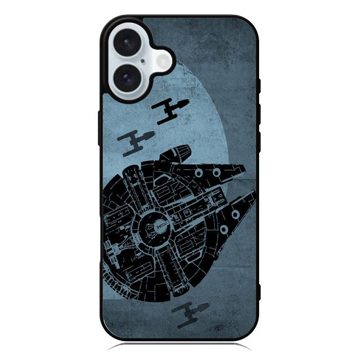 Star Wars Millenium Falcon iPhone 16 Case QC10139