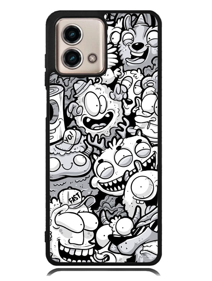 Doodle Art Cartoon Motorola Moto G Stylus 5G 2023 Case