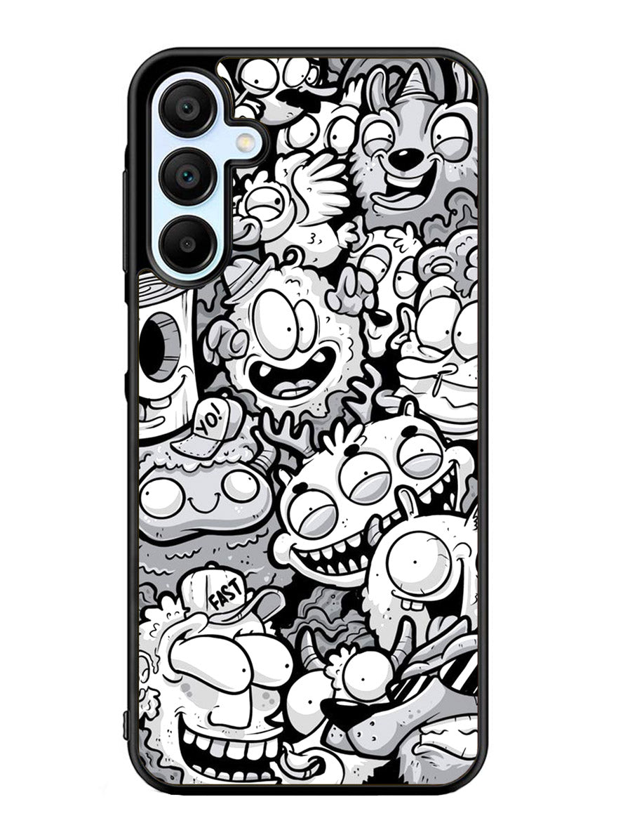 Doodle Art Cartoon Samsung Galaxy A25 5G Case