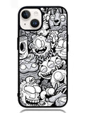Doodle Art Cartoon iPhone 14 Plus Case OV10361