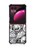 Doodle Art Cartoon Motorola Moto Razr Plus 2023 , Moto Razr+ 2023 Case