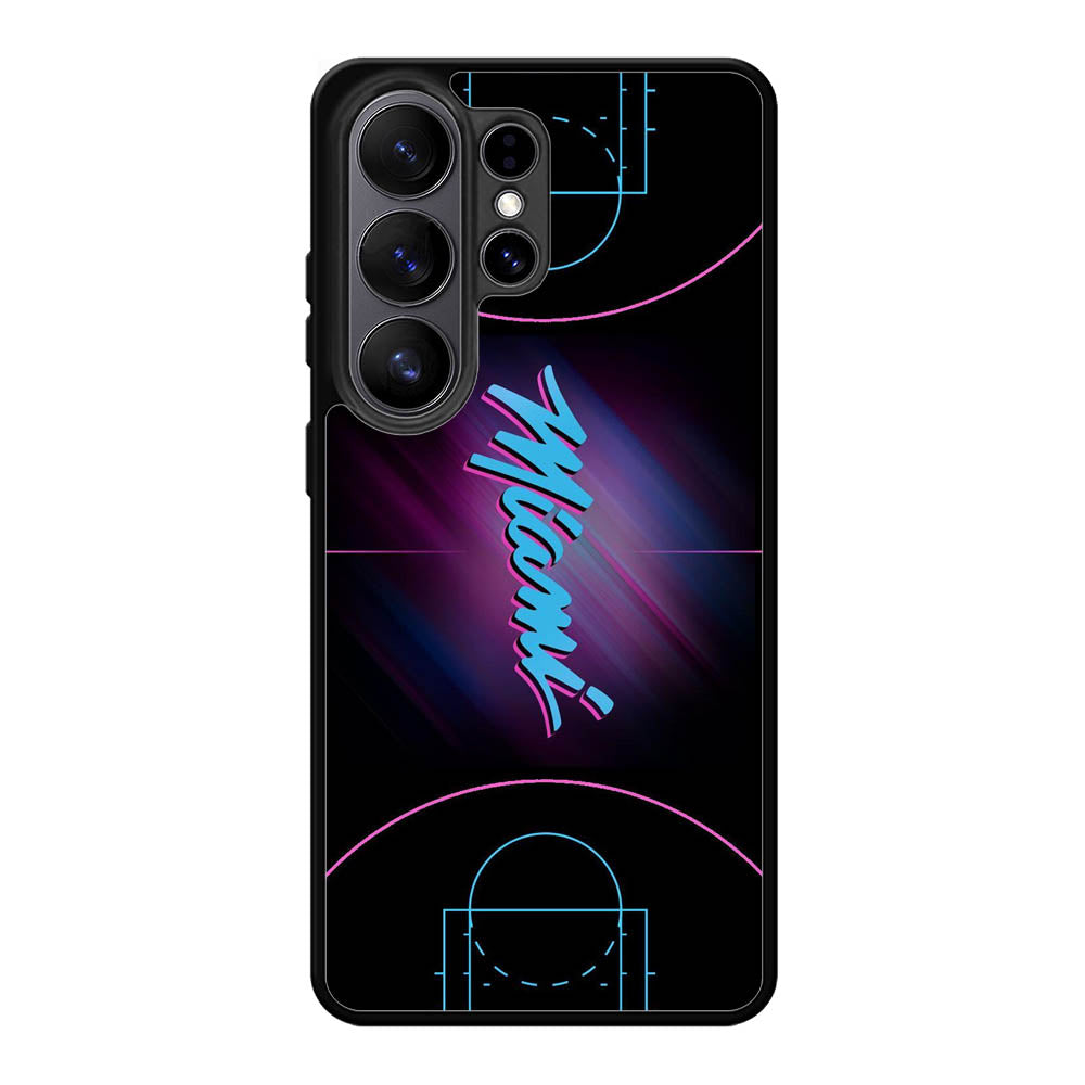 Miami Heat Basketball Samsung Galaxy S26 Ultra Case OV9374