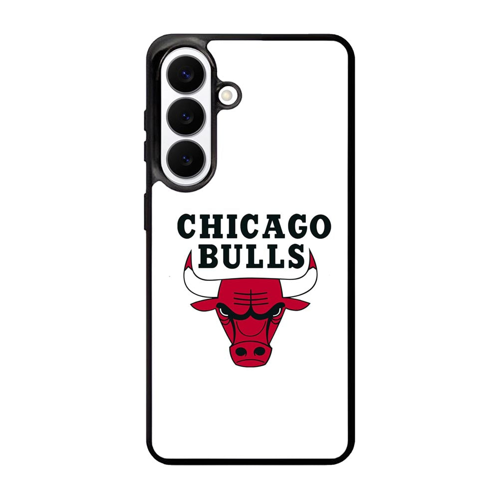 Chicago Bulls White Samsung Galaxy S26 Case OV9324