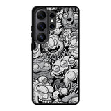 Black Doodle Samsung Galaxy S26 Ultra Case OV9476