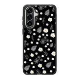 Floral Flower Black White Samsung Galaxy A37 Case QC11088