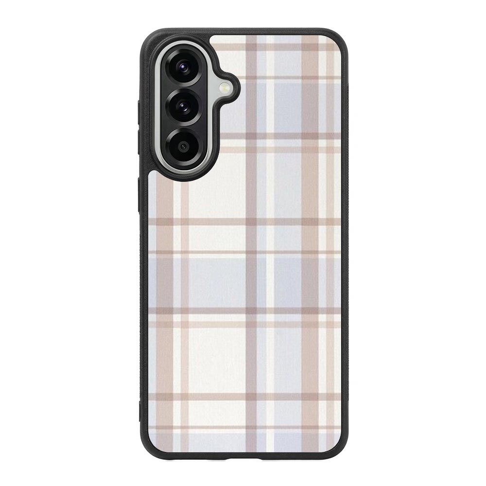 Grid Aesthetic Soft Brown Samsung Galaxy A37 Case OV11102