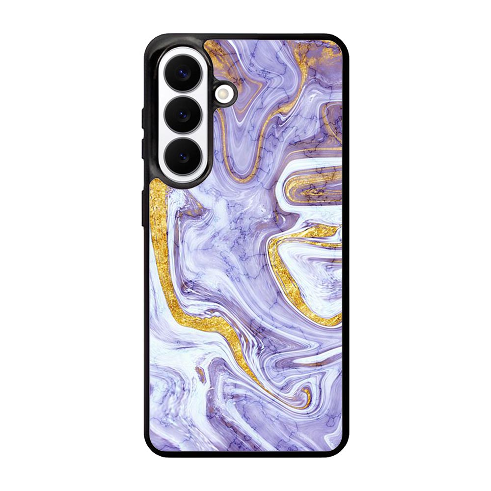 Beautifull Marble Purple and Gold Samsung Galaxy S26 Case OV11157