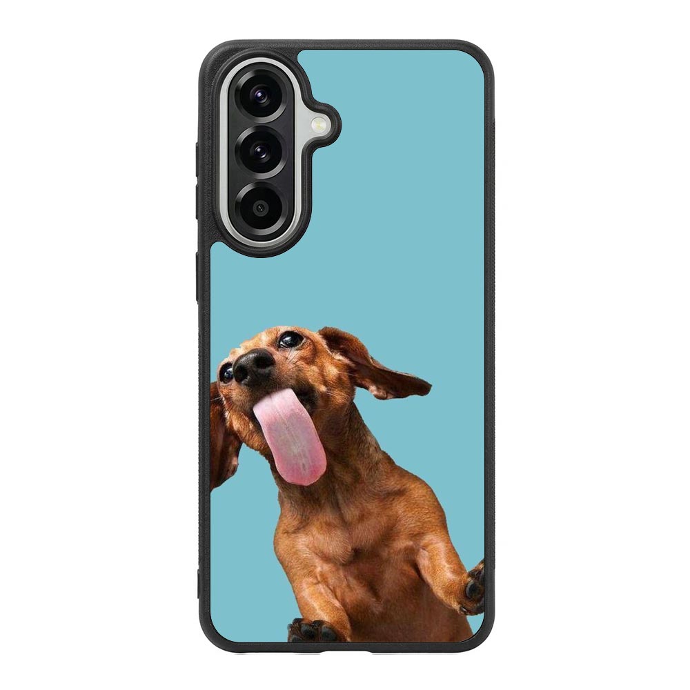 The funny thing is the dog on the glass Samsung Galaxy A57 Case QC0333