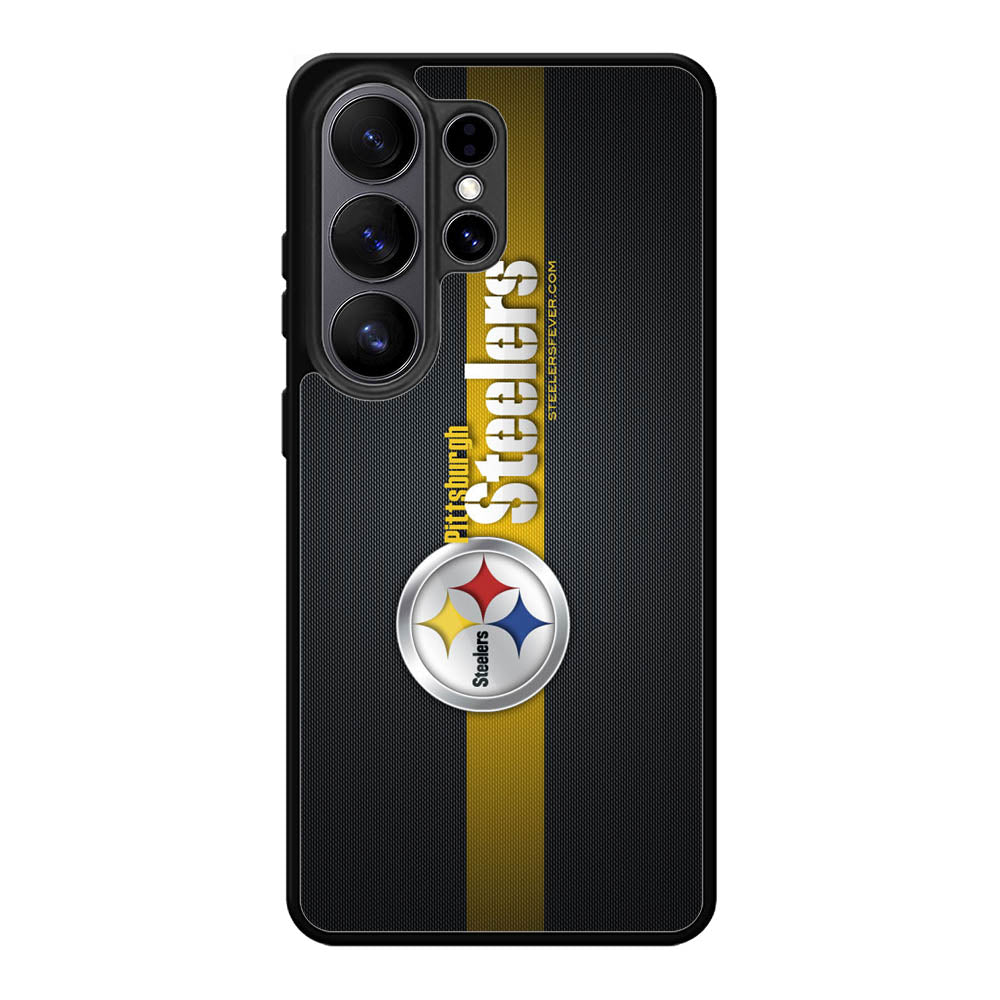 Pittsburgh Steelers Carbon Metal Samsung Galaxy S26 Ultra Case OV0341