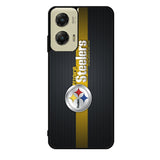 Pittsburgh Steelers Carbon Metal Motorola Moto G Stylus 5G 2024 Case OV0341