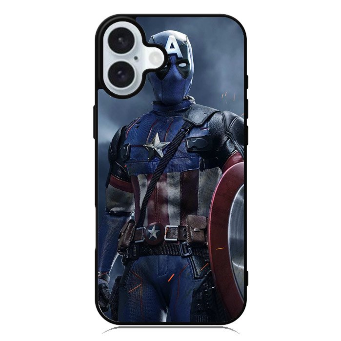Deadpoll Captain America iPhone 16 Case QC4615