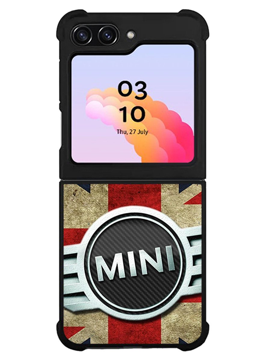 Mini Cooper Logo American Flag Samsung Galaxy Z Flip 5 5G 2023 Case OV0442