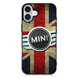 Mini Cooper Logo American Flag iPhone 16 Plus Case QC0442