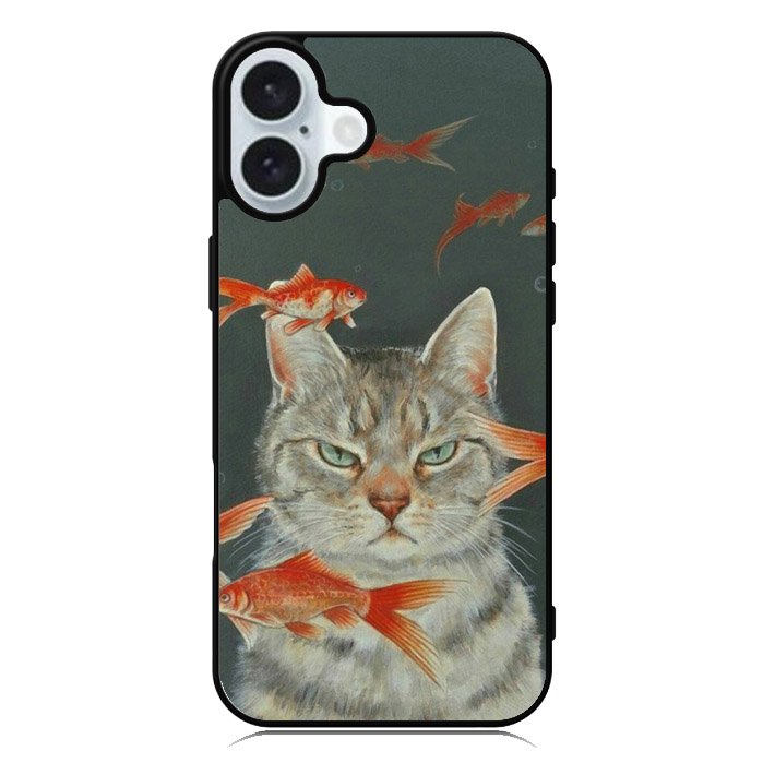 Cat Fish iPhone 16 Case QC4397
