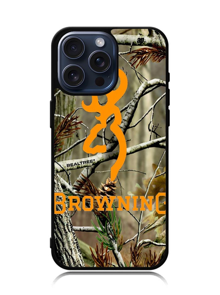 Camo Browning iPhone 15 Pro Max Case