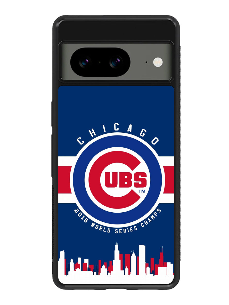 Chicago Cubs 2016 World Series Cahmps Google Pixel 8A Case QC4447