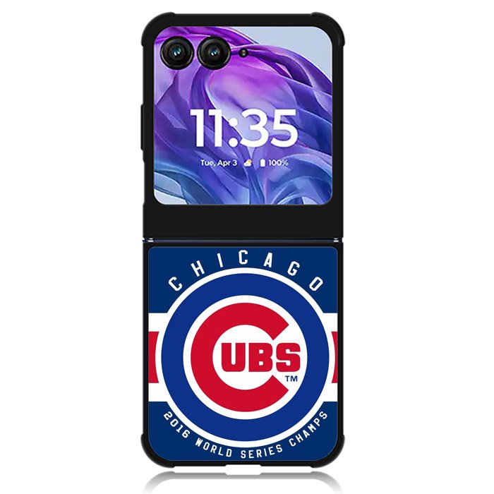 Chicago Cubs 2016 World Series Cahmps Motorola Moto Razr Plus 2024 , Moto Razr+ 2024 Case OV4447
