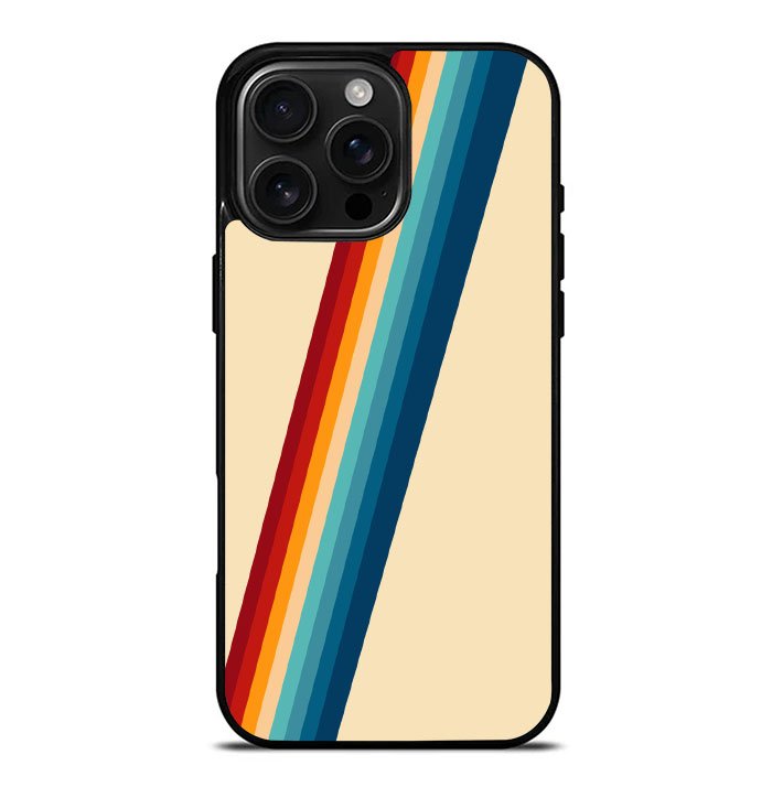 Retro Color Stripe FLB0407 iPhone 16 Pro Max Case