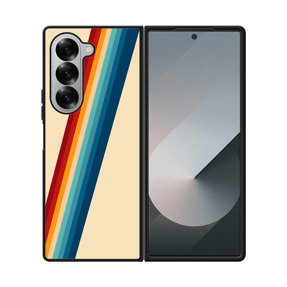 Retro Color Stripe FLB0407 Samsung Galaxy Z Fold 7 5G Case