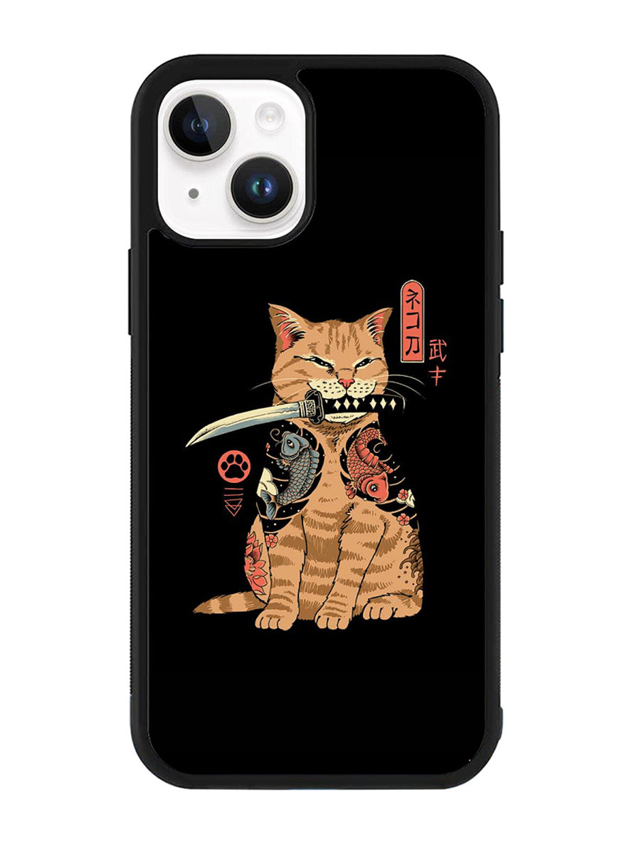 Samurai Cat iPhone 14 Plus Case QC11022