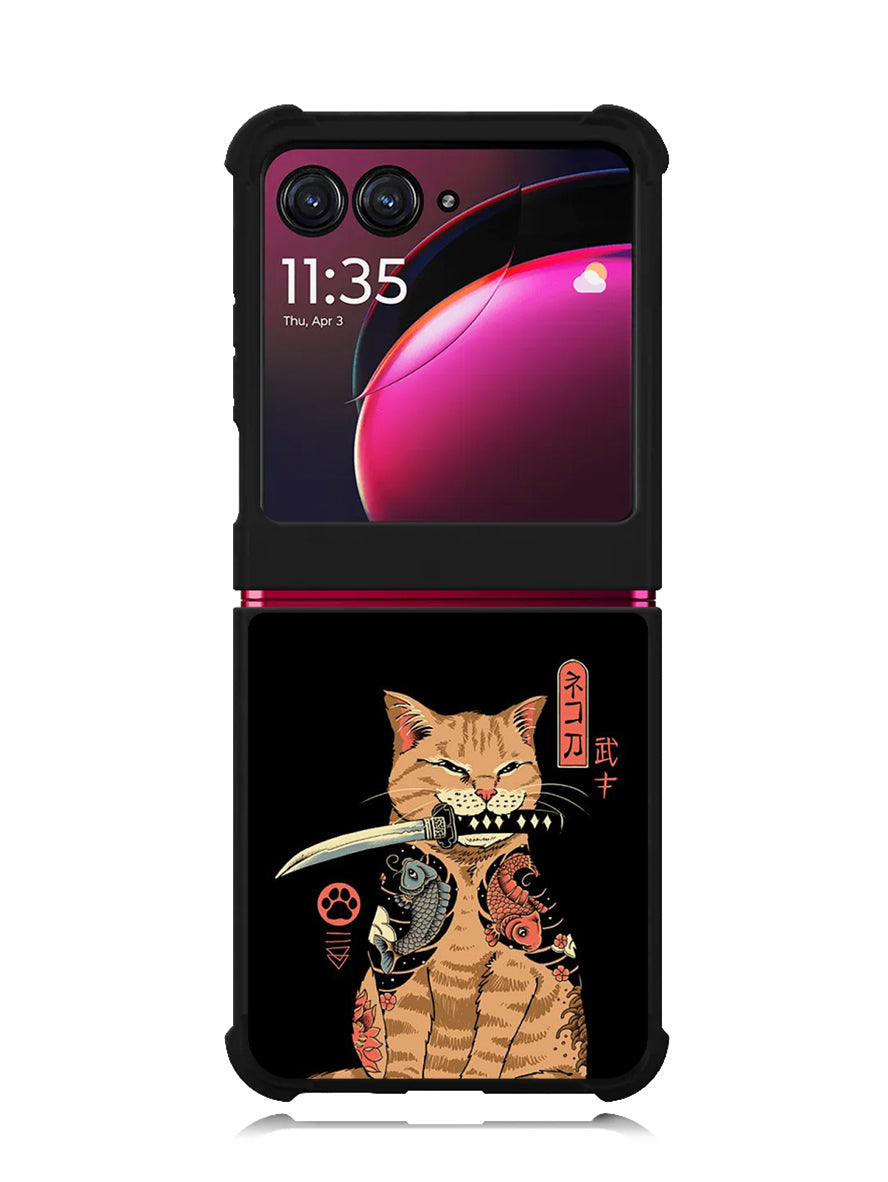 Samurai Cat Motorola Moto Razr Plus 2023 , Moto Razr+ 2023 Case OV11022