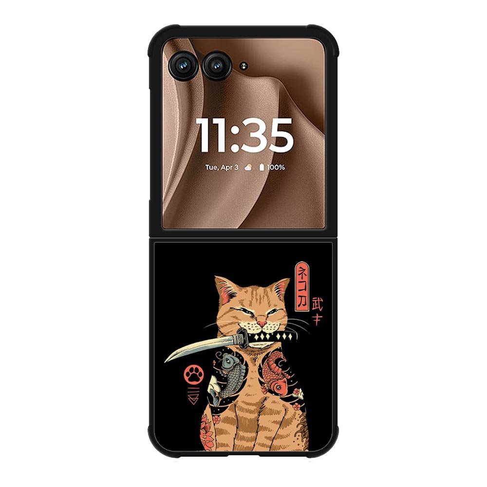 Samurai Cat Motorola Moto RAZR Plus 2025 Case OV11022