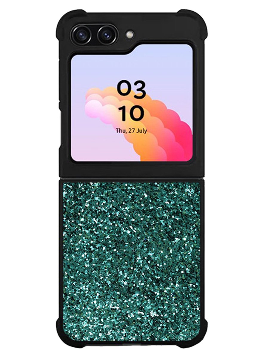 Glitter Green Samsung Galaxy Z Flip 5 5G 2023 Case OV11098