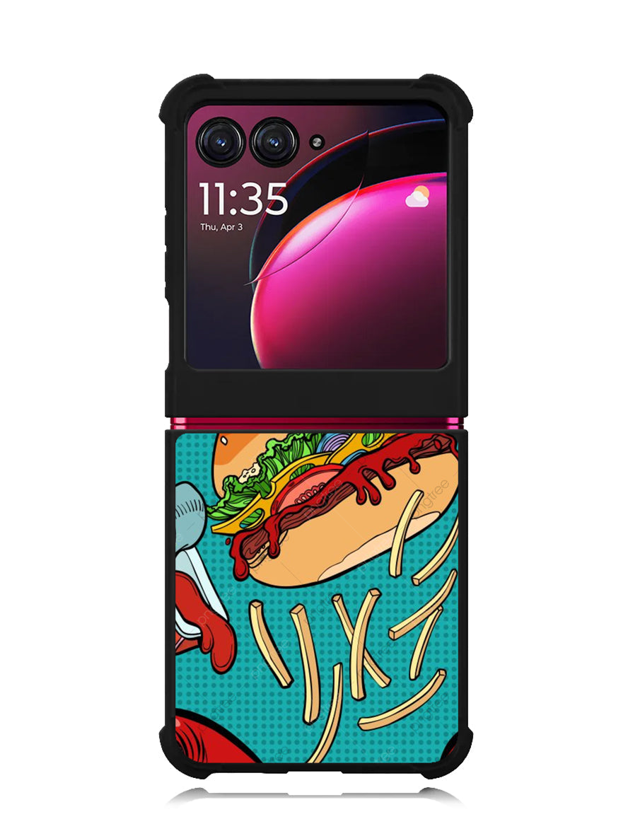 Burger Motorola Moto Razr Plus 2023 , Moto Razr+ 2023 Case OV10340
