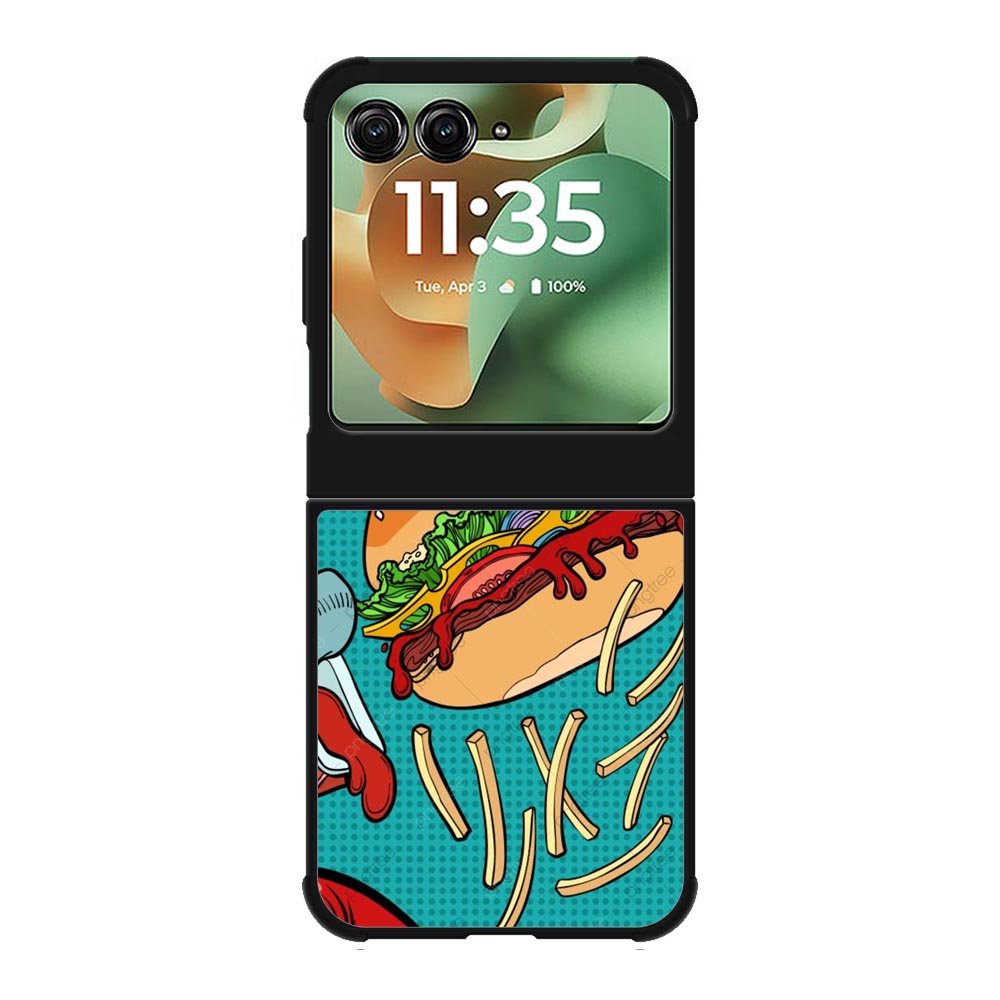 Burger Motorola Moto RAZR 2025 Case OV10340