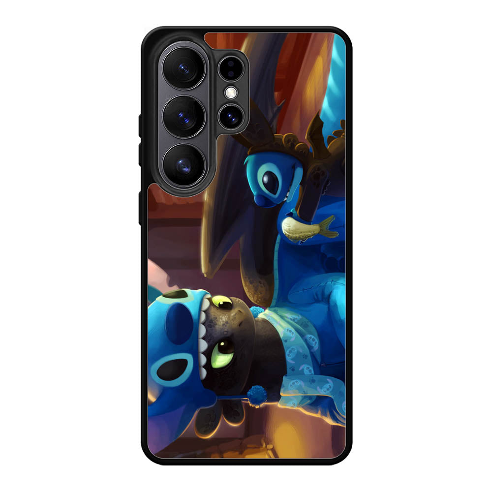 Toothless and Stitch Parody Samsung Galaxy S26 Ultra Case QC0550