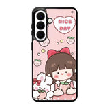 Peach Cute Nice Day Samsung Galaxy S26 Case OV11224