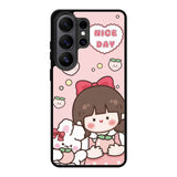 Peach Cute Nice Day Samsung Galaxy S26 Ultra Case QC11224