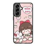 Peach Cute Nice Day Samsung Galaxy A37 Case OV11224