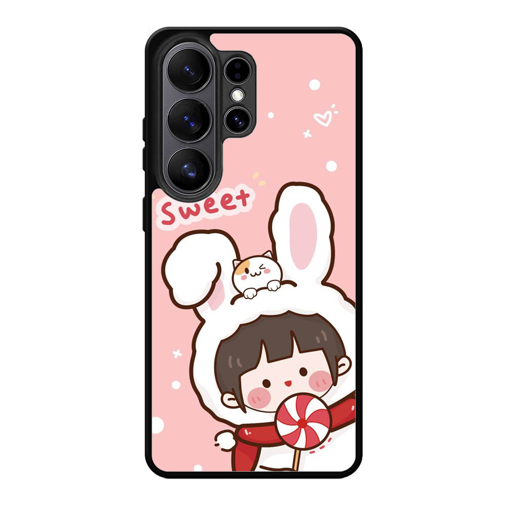Cute Rabbit Sweet Samsung Galaxy S26 Ultra Case OV11206